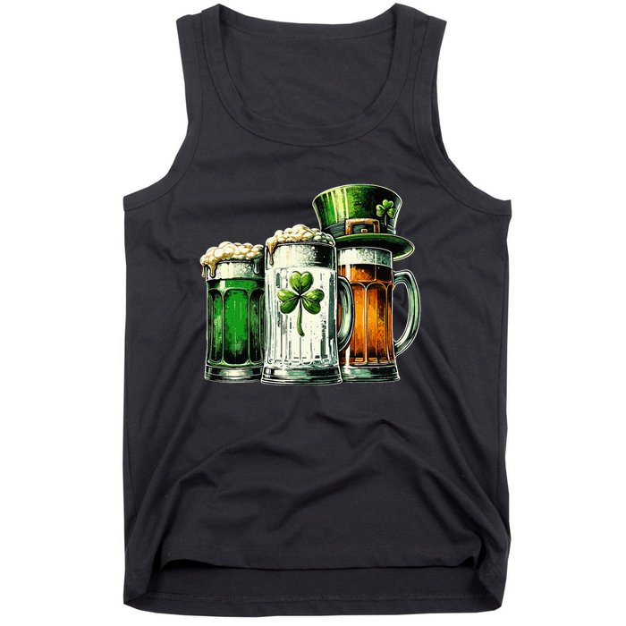 Irish Beer Ireland Flag St Patricks Day Tank Top