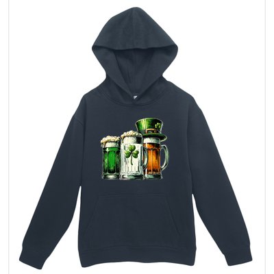 Irish Beer Ireland Flag St Patricks Day Urban Pullover Hoodie