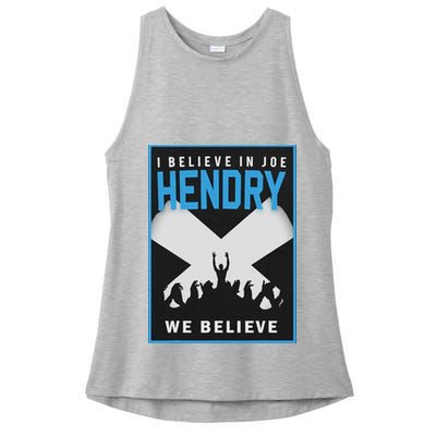 I Believe In Hendry Joe We Believe Ladies PosiCharge Tri-Blend Wicking Tank