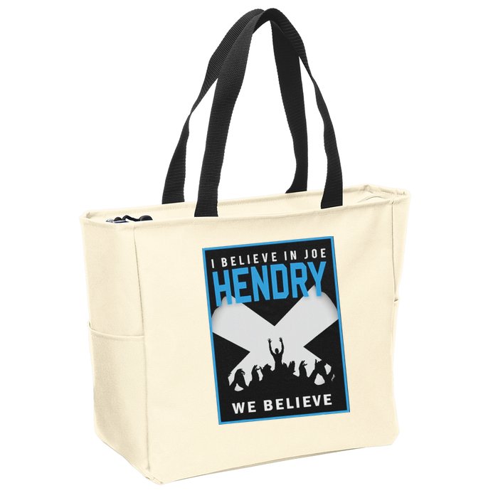 I Believe In Hendry Joe We Believe Zip Tote Bag