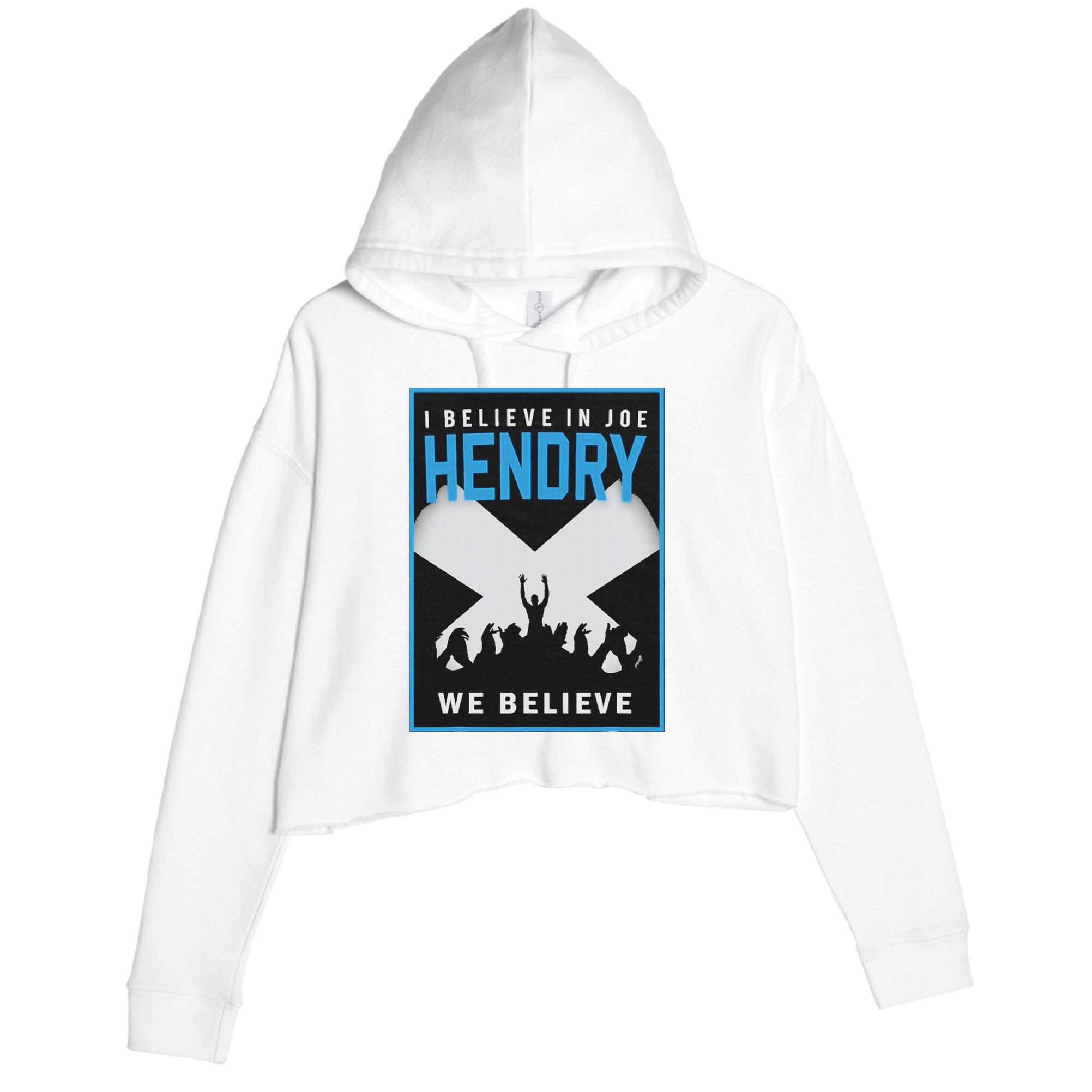 I Believe In Hendry Joe We Believe Crop Fleece Hoodie