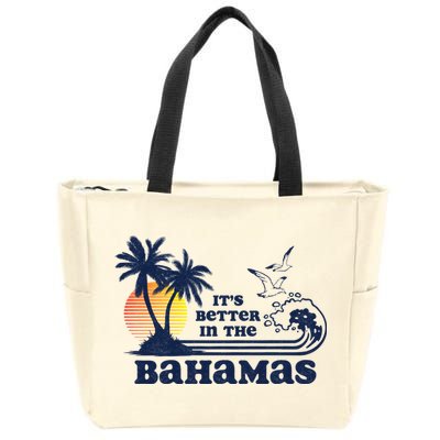 It's Better In The Bahamas Vintage 80s 70s Graphic Zip Tote Bag