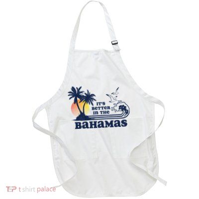 It's Better In The Bahamas Vintage 80s 70s Graphic Apron