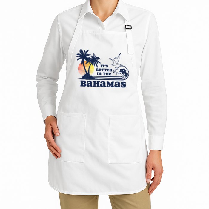 It's Better In The Bahamas Vintage 80s 70s Graphic Apron