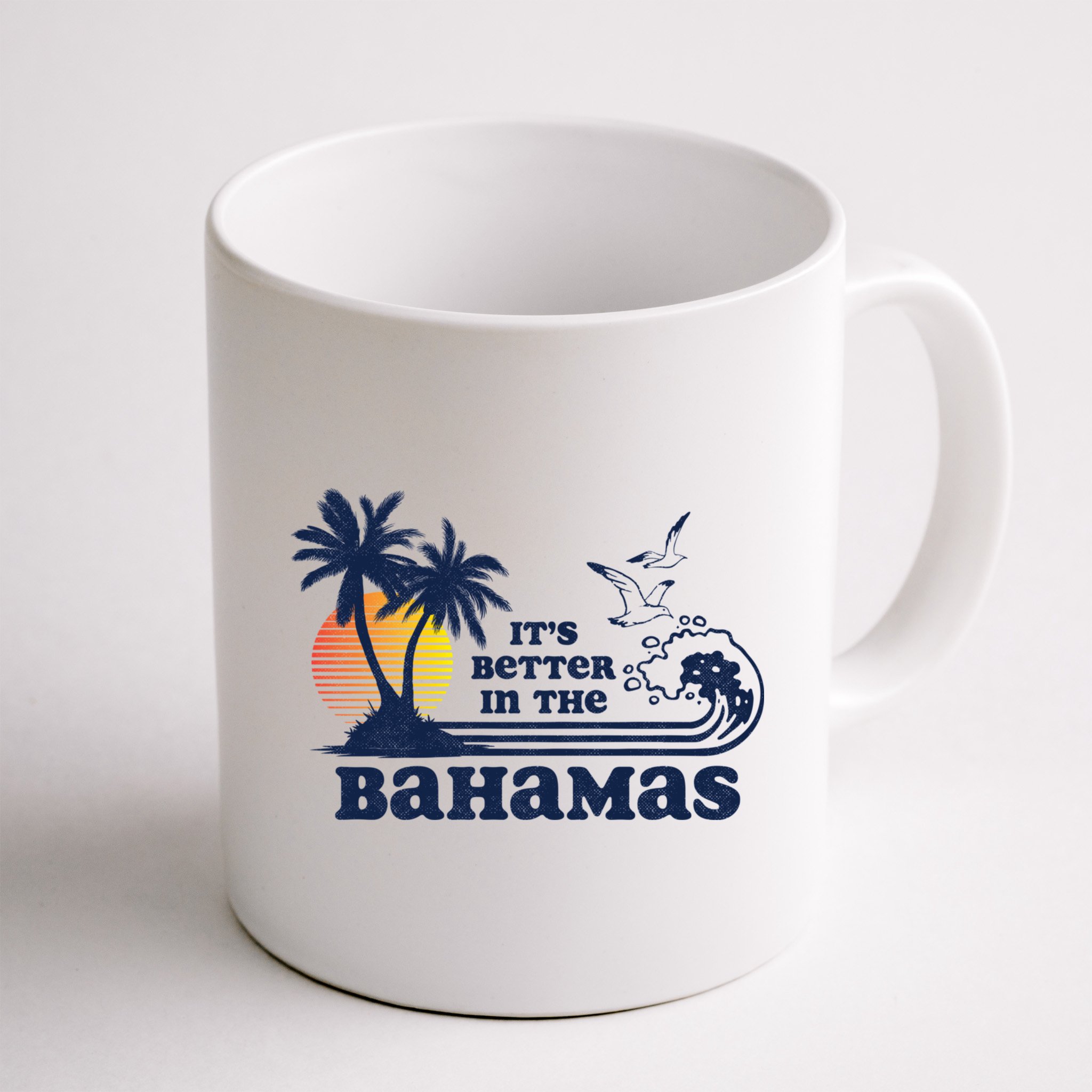 It's Better In The Bahamas Vintage 80s 70s Graphic Mug
