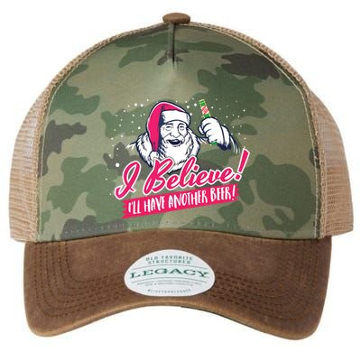 I Believe Ill Have Another Beer Funny Santa Claus Legacy Tie Dye Trucker Hat