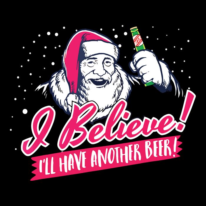 I Believe Ill Have Another Beer Funny Santa Claus City Backpack