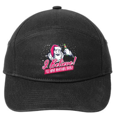 I Believe Ill Have Another Beer Funny Santa Claus 7-Panel Snapback Hat