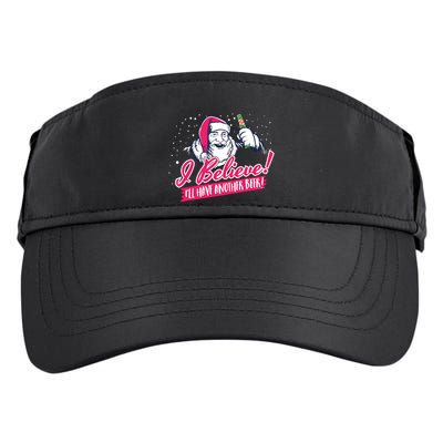 I Believe Ill Have Another Beer Funny Santa Claus Adult Drive Performance Visor