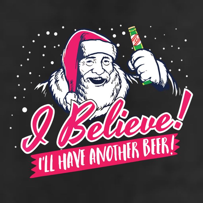 I Believe Ill Have Another Beer Funny Santa Claus Adult Drive Performance Visor
