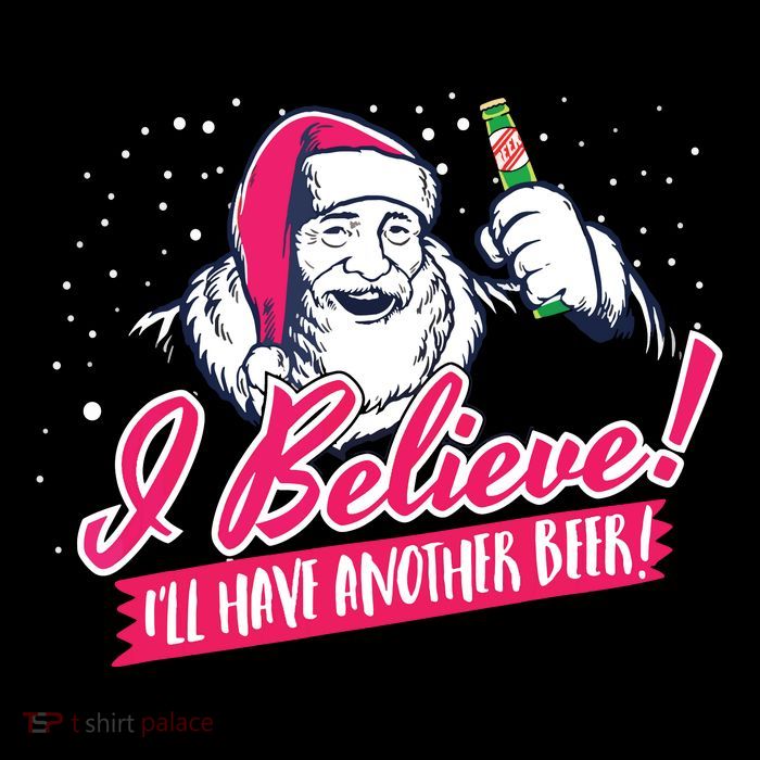 I Believe Ill Have Another Beer Funny Santa Claus 16 in Basic Backpack