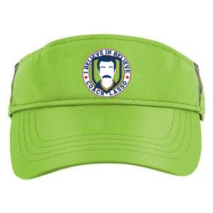 I Believe In Believe Coach Lasso Emblem Adult Drive Performance Visor