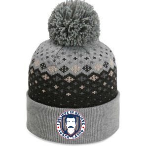 I Believe In Believe Coach Lasso Emblem The Baniff Cuffed Pom Beanie