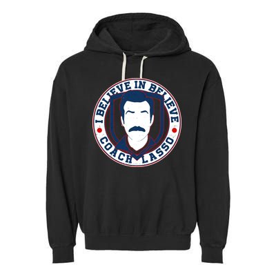 I Believe In Believe Coach Lasso Emblem Garment-Dyed Fleece Hoodie