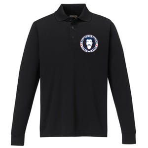 I Believe In Believe Coach Lasso Emblem Performance Long Sleeve Polo