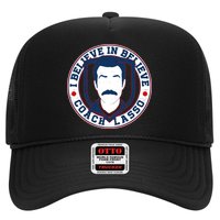 I Believe In Believe Coach Lasso Emblem Trucker Hat