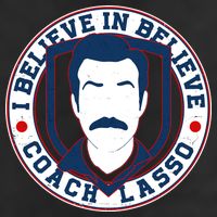 I Believe In Believe Coach Lasso Emblem Trucker Hat