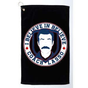 I Believe In Believe Coach Lasso Emblem Platinum Collection Golf Towel