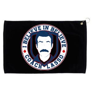 I Believe In Believe Coach Lasso Emblem Grommeted Golf Towel