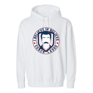 I Believe In Believe Coach Lasso Emblem Garment-Dyed Fleece Hoodie