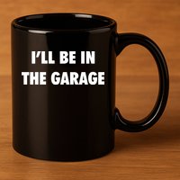 ILl Be In The Garage 11oz C Handle Ceramic Mug