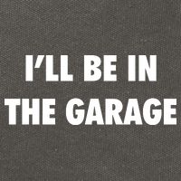 ILl Be In The Garage Cotton Canvas Backpack