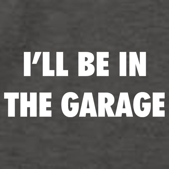 ILl Be In The Garage Vector Backpack