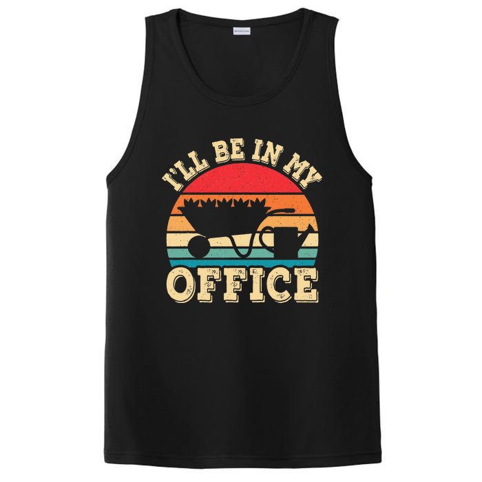 I'll Be In My Office Funny Gardening Retro Gardener Garden PosiCharge Competitor Tank