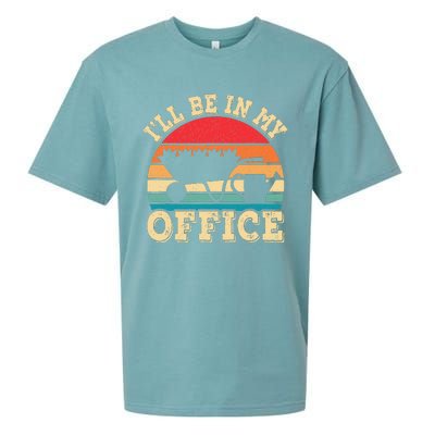 I'll Be In My Office Funny Gardening Retro Gardener Garden Sueded Cloud Jersey T-Shirt