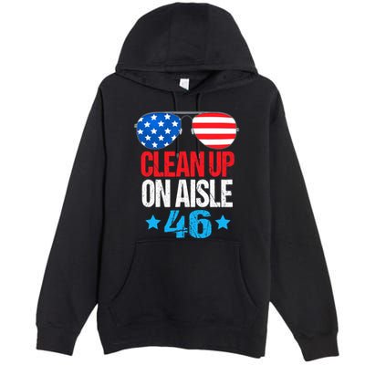 Impeach Biden Impeach 46 Clean Up On Aisle 46 Biden Premium Pullover Hoodie