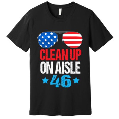 Impeach Biden Impeach 46 Clean Up On Aisle 46 Biden Premium T-Shirt