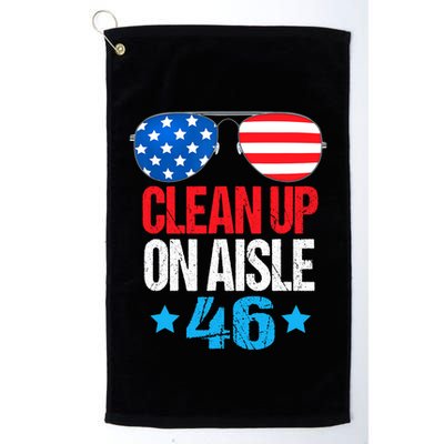 Impeach Biden Impeach 46 Clean Up On Aisle 46 Biden Golf Towel