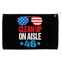 Impeach Biden Impeach 46 Clean Up On Aisle 46 Biden Grommeted Golf Towel