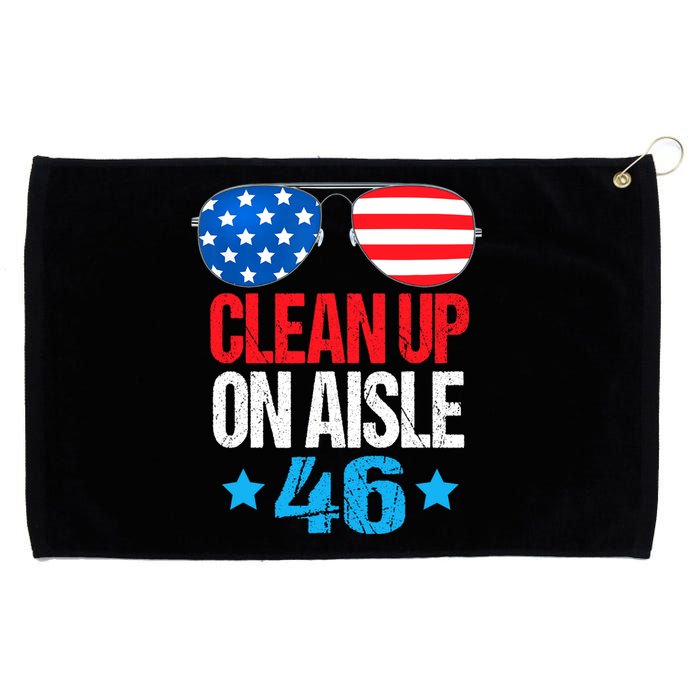 Impeach Biden Impeach 46 Clean Up On Aisle 46 Biden Grommeted Golf Towel