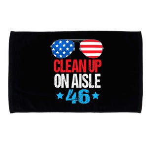 Impeach Biden Impeach 46 Clean Up On Aisle 46 Biden Microfiber Hand Towel