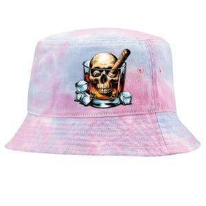 I’Ll Be In The Backyard Bourbon Whiskey Stogie Bourbon Lovers Sarcastic Tie-Dyed Bucket Hat