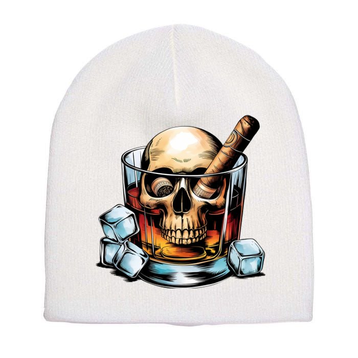 I’Ll Be In The Backyard Bourbon Whiskey Stogie Bourbon Lovers Sarcastic Short Acrylic Beanie