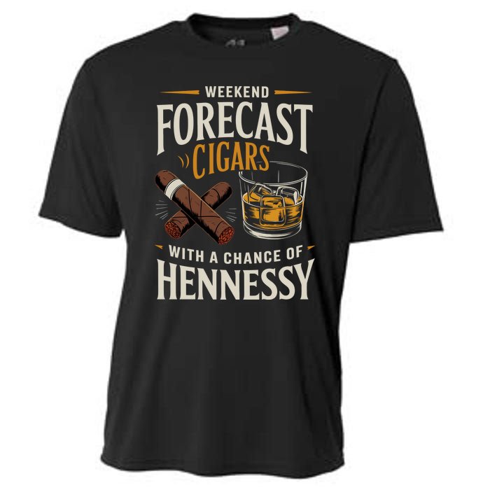 I’Ll Be In The Backyard Bourbon Whiskey Stogie Bourbon Lovers Sarcastic Cooling Performance Crew T-Shirt