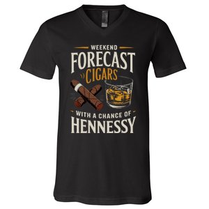 I’Ll Be In The Backyard Bourbon Whiskey Stogie Bourbon Lovers Sarcastic V-Neck T-Shirt