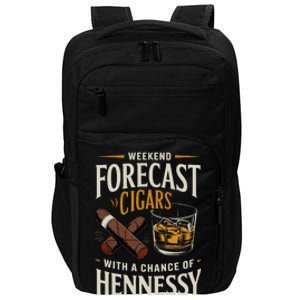 I’Ll Be In The Backyard Bourbon Whiskey Stogie Bourbon Lovers Sarcastic Impact Tech Backpack