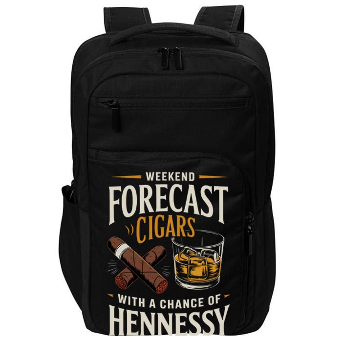 I’Ll Be In The Backyard Bourbon Whiskey Stogie Bourbon Lovers Sarcastic Impact Tech Backpack