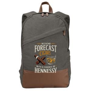 I’Ll Be In The Backyard Bourbon Whiskey Stogie Bourbon Lovers Sarcastic Cotton Canvas Backpack