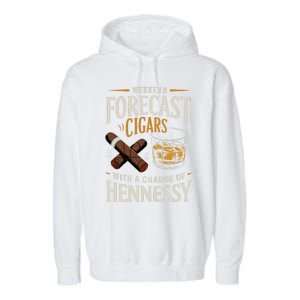 I’Ll Be In The Backyard Bourbon Whiskey Stogie Bourbon Lovers Sarcastic Garment-Dyed Fleece Hoodie