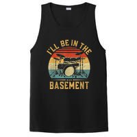 I’ll Be In The Basement Drumming Funny Drummer PosiCharge Competitor Tank