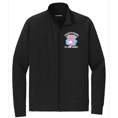 I Believe In Holding Grudges I’ll Heal In Hell Apparel Stretch Full-Zip Cadet Jacket