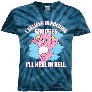 I Believe In Holding Grudges I’ll Heal In Hell Apparel Kids Tie-Dye T-Shirt