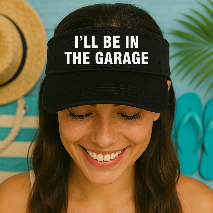 I’Ll Be In The Garage Valucap Bio-Washed Visor