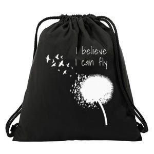 I Believe I Can Fly Inspirational Quotes Women Drawstring Bag