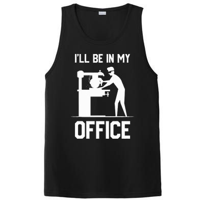 I'll Be In My Office Funny Woodworking Gift  PosiCharge Competitor Tank