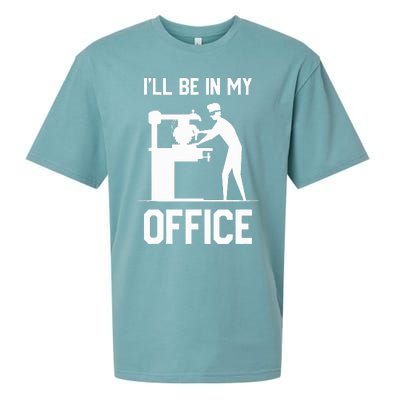 I'll Be In My Office Funny Woodworking Gift  Sueded Cloud Jersey T-Shirt